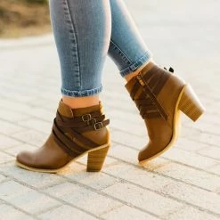 Journee Collection Booties STRAP WIDE WIDTH