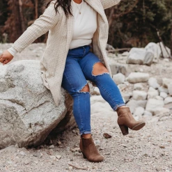 Journee Collection Booties LINK WIDE WIDTH