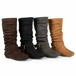 Journee Collection SHELLEY BUCKLES MEDIUM CALF Boots