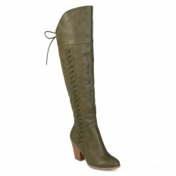 Journee Collection SPRITZ LEATHER MEDIUM CALF Boots 18 Journee Collection SPRITZ LEATHER MEDIUM CALF Boots