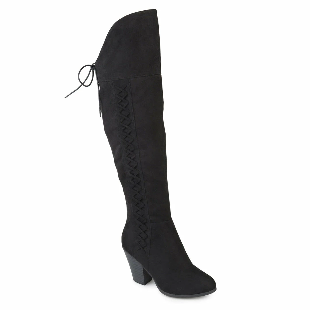 Journee Collection SPRITZ SUEDE MEDIUM CALF Boots 12 Journee Collection SPRITZ SUEDE MEDIUM CALF Boots