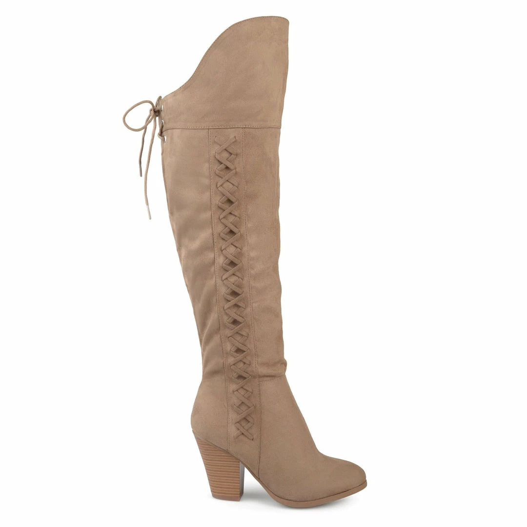 Journee Collection SPRITZ SUEDE MEDIUM CALF Boots 1 Journee Collection SPRITZ SUEDE MEDIUM CALF Boots