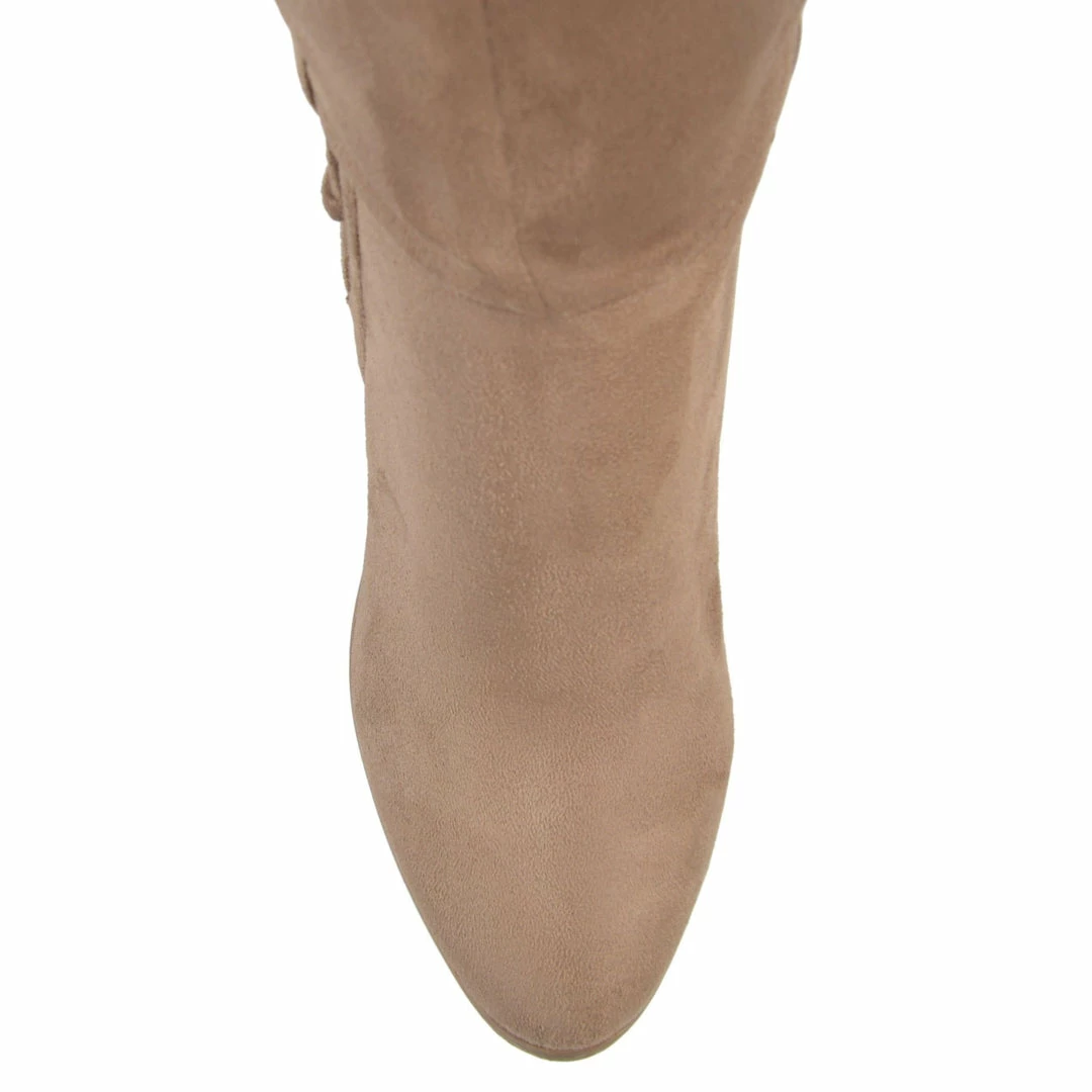 Journee Collection SPRITZ SUEDE MEDIUM CALF Boots 8 Journee Collection SPRITZ SUEDE MEDIUM CALF Boots