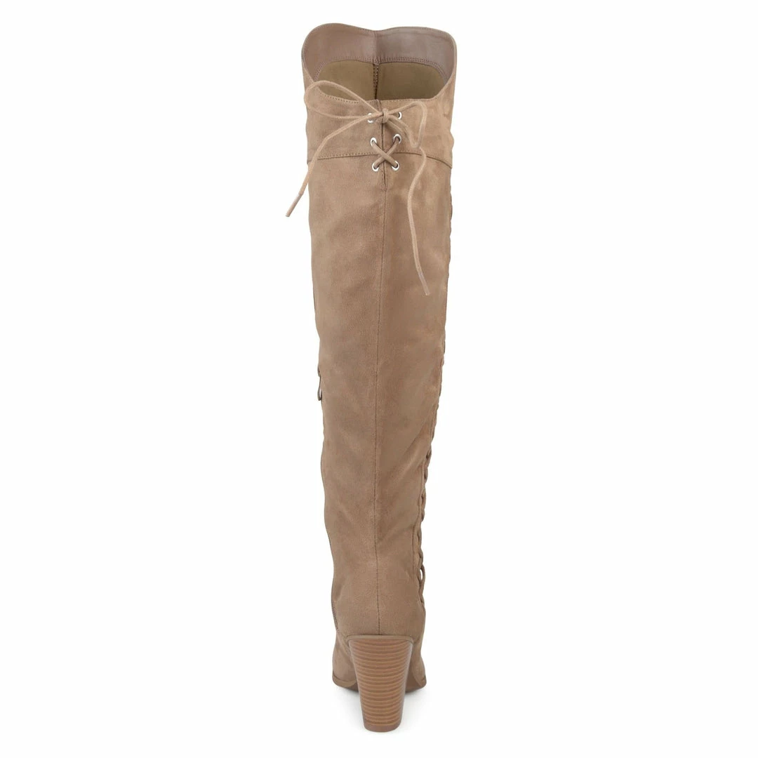 Journee Collection SPRITZ SUEDE MEDIUM CALF Boots 9 Journee Collection SPRITZ SUEDE MEDIUM CALF Boots
