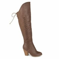 Journee Collection Boots SPRITZ SUEDE WIDE CALF