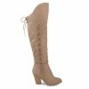 Journee Collection Boots SPRITZ SUEDE WIDE CALF