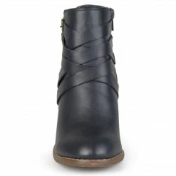 Journee Collection Booties STRAP WIDE WIDTH